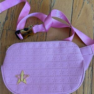 Pink Star Pattern Kids Crossbody Bag